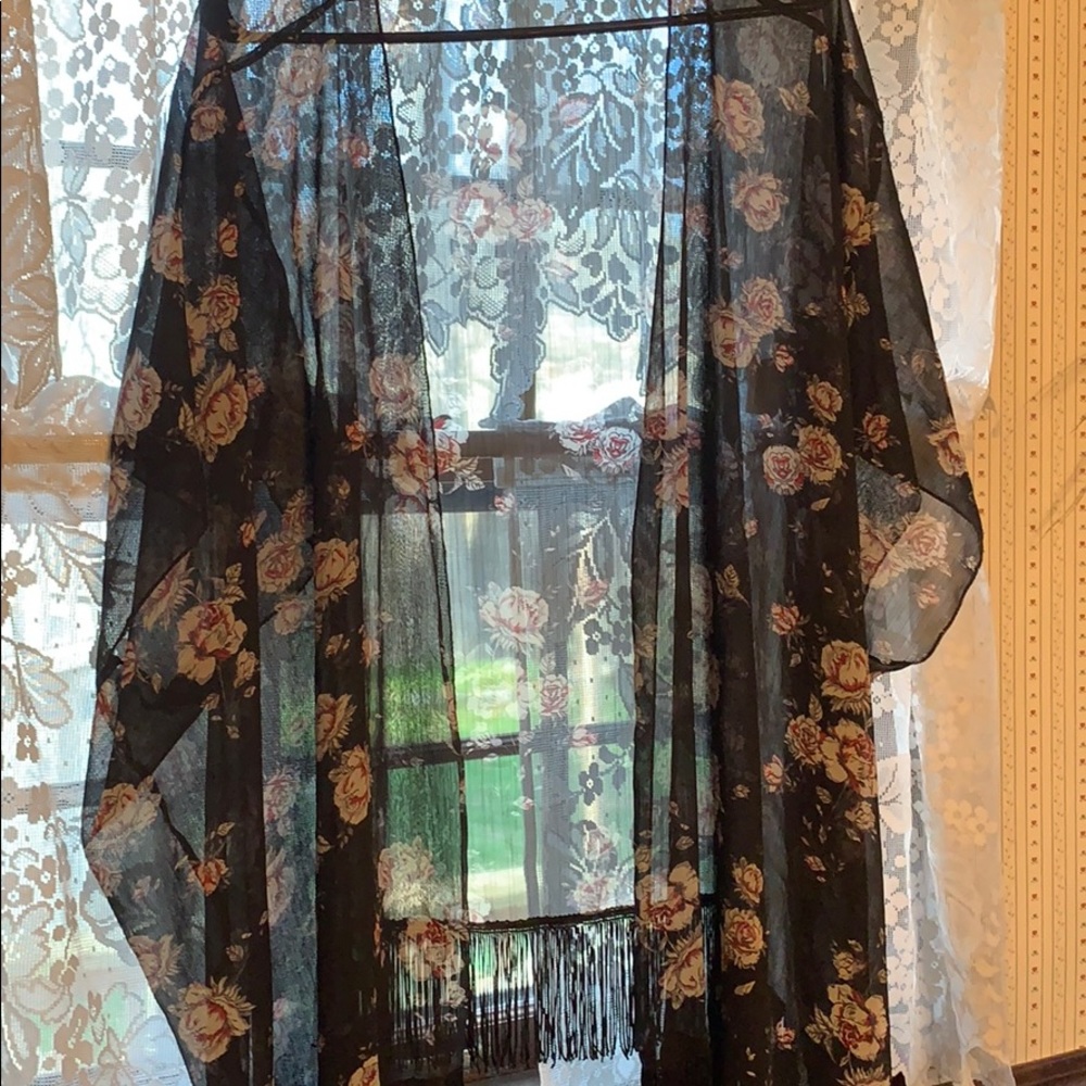 Kimono style shawl